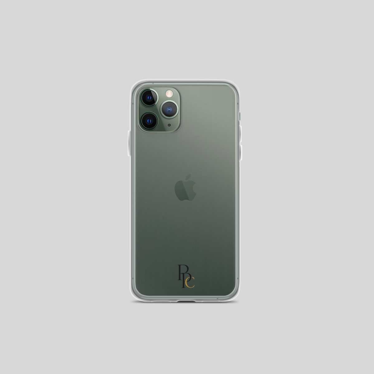 Coque transparente sur téléphone vert, cadeau fête des pères drôle